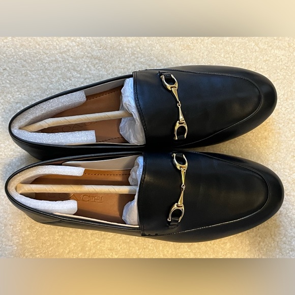 Coach Haley Leather Loafer Black 7.5B - Picture 4 of 15